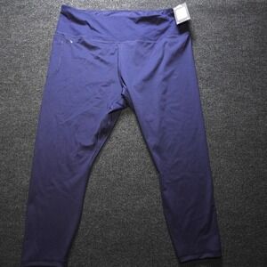 Under Armour Motion Ankle Leggings Activewear Womens 3X Navy Blue